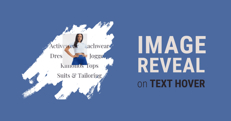 Image Reveal on Text Hover